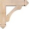 Ekena Millwork Legacy Arts and Crafts Smooth Bracket w/ Offset Brace, Douglas Fir, 5 1/2"W x 18"D x 18"H BKT0604X18X18LEC03SDF - alternate 2